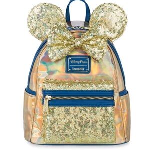 Disney Gold Earidescent Sequin  Backpack